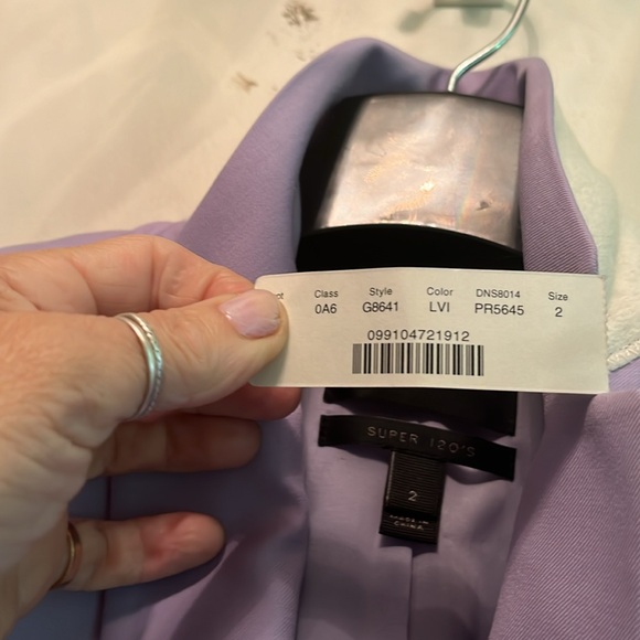 NWT size 2. Light lavender color , 2button down jacket closure - Picture 7 of 8